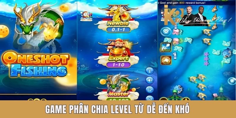 Bắn Cá CQ9 K8 - Lựa Chọn Hàng Đầu Của Tay Ngư Thủ Kỳ Cựu Game phân chia level từ dễ đến khó