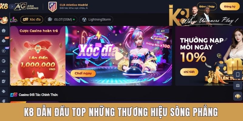 Nhà Cái Uy Tín - Cách Nhận Diện Giúp Bạn An Toàn Khi Cá Cược Online K8 dẫn đầu top những thương hiệu sòng phẳng